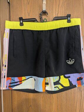 Adidas Originals LOVE UNITES Woven Multicolor Activewear Shorts Sports Swim-2XL